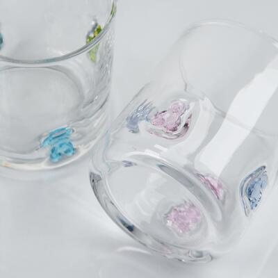jakość Szklanka z ręcznie dmuchanym misiem żelkowym, przezroczysty kubek 400 ml z uroczym kolorowym misiem, zabawna szklanka do whisky i soku dla dzieci i dorosłych, uroczy prezent barowy fabryka
