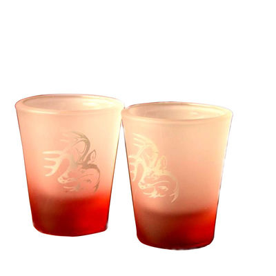 jakość 2oz Tinting Color Frozen Matte Unique Shot Glasses fabryka