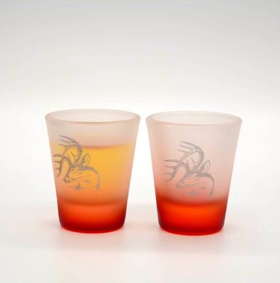 jakość 2oz Tinting Color Frozen Matte Unique Shot Glasses fabryka