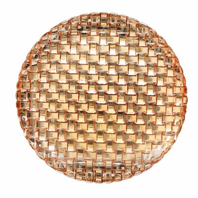 jakość Glass Charger Platesm For Wedding fabryka