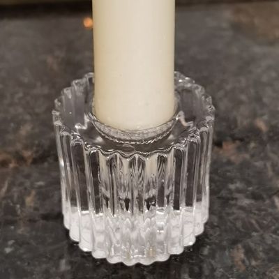 jakość Crystal Embossed Mini Candle Stand for special event fabryka
