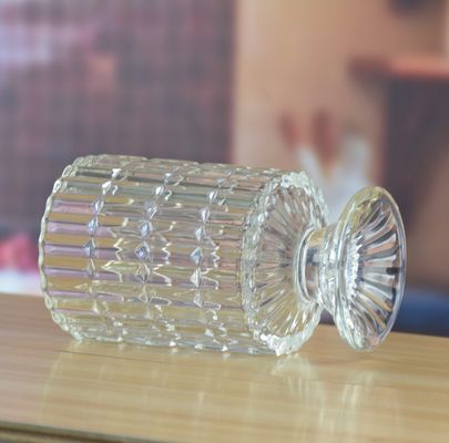jakość Heavy Duty Foot Pillar Glass Candle Holders , Clear Glass Candle Holders As Flower Vase fabryka