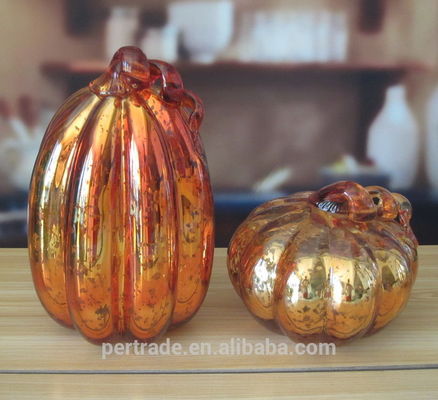 jakość Pumpkin Lantern Antique Glass Candle Holders For Halloween fabryka