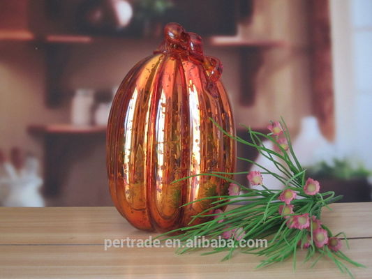 jakość Pumpkin Lantern Antique Glass Candle Holders For Halloween fabryka