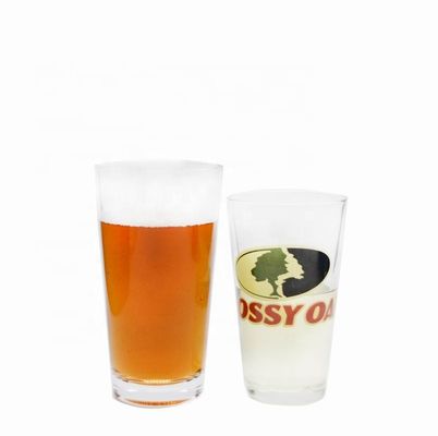 jakość Tall Giant 20 Oz Pint Craft Beer Glasses With Color Decal fabryka