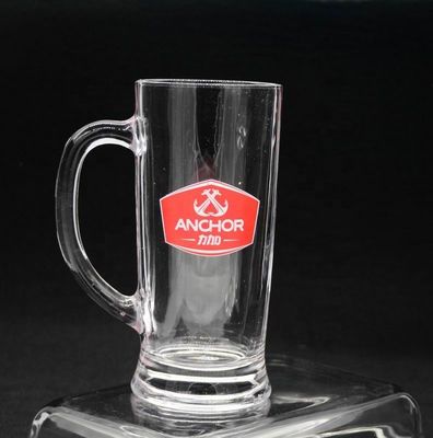 jakość Promotion Branded 21 Oz Beer Glass Stein With Color Decal fabryka
