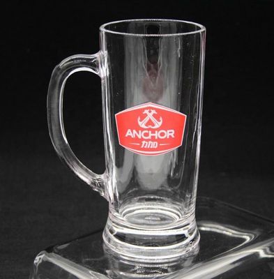 jakość Promotion Branded 21 Oz Beer Glass Stein With Color Decal fabryka
