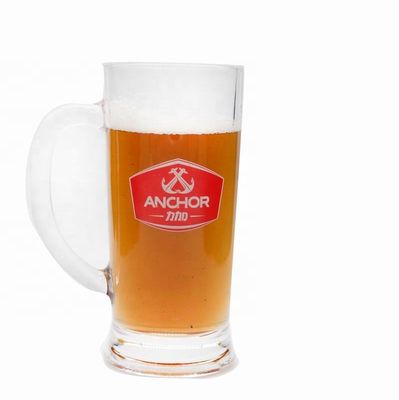 jakość Promotion Branded 21 Oz Beer Glass Stein With Color Decal fabryka