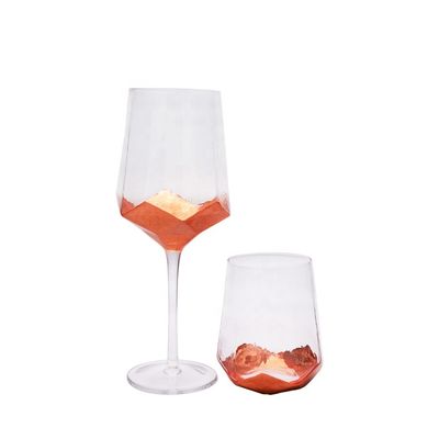 jakość Customize Stemless Gold Foil Decorated Crystal Wine Glass fabryka