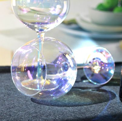 jakość Giant Rainbow Color Balloon Shape 23 Oz Crystal Wine Glasses fabryka