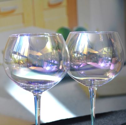 jakość Giant Rainbow Color Balloon Shape 23 Oz Crystal Wine Glasses fabryka