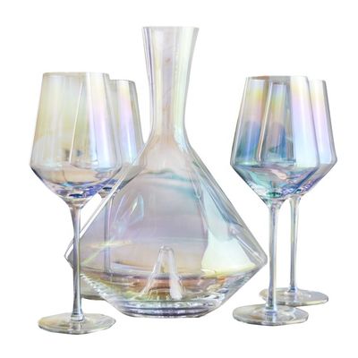 jakość Hand Blown Crystal Wine Glass Set fabryka