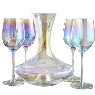 jakość Hand Blown Crystal Wine Glass Set fabryka
