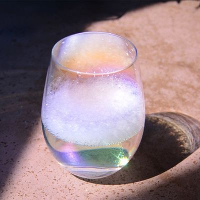 jakość Ion Plated Rainbowl 16 Oz Stemless Wine Glass , Antique Crystal Wine Glasses fabryka