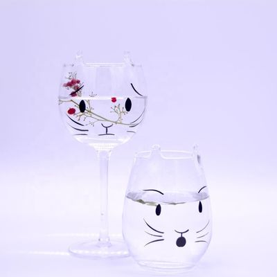 jakość Cat Shaped 400ml Crystal Balloon 14 Oz Wine Glasses fabryka