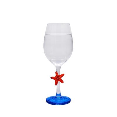 jakość Creative Sea Animal Stem Crystal Wine Glass For Summer Holiday fabryka