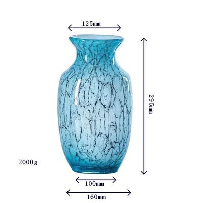 jakość Oriental Color Marble Decorative Glass Vase , Tall Centerpiece Vases For Hotle fabryka