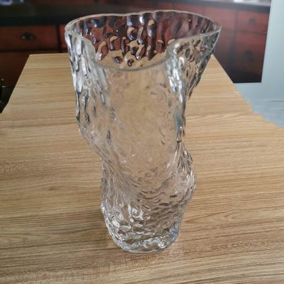 jakość Tree Stump Shaped Customize Color Decorative Glass Vase fabryka