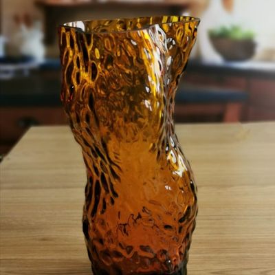jakość Tree Stump Shaped Customize Color Decorative Glass Vase fabryka