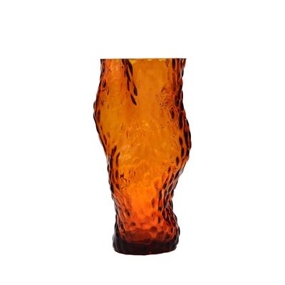 jakość Tree Stump Shaped Customize Color Decorative Glass Vase fabryka