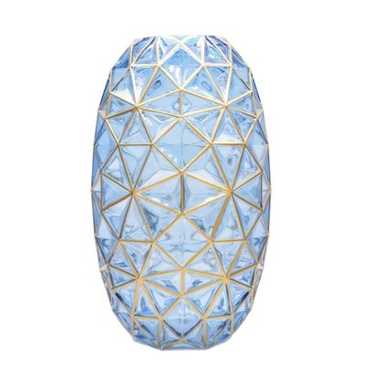 jakość Creative Handpainted Decorative Glass Vase For Wedding fabryka