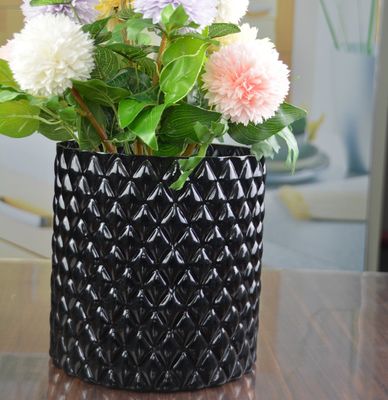 jakość Emobossed Decorative Glass Vase fabryka