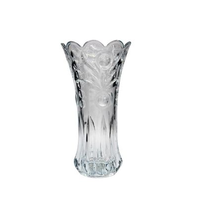 jakość Bohemian Style Crystal Embossed Pattern Decorative Glass Vase fabryka
