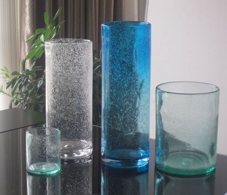 jakość Handmade Thick Wall Solid Color Decorative Glass Vase fabryka
