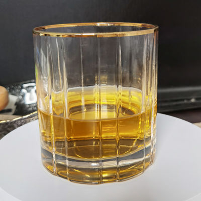 jakość Customized Gold Rim Whole Set Handmade Whiskey Glass fabryka
