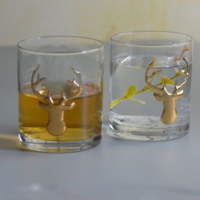 jakość Decorative Round Personalised Whisky Glass For Christmas fabryka