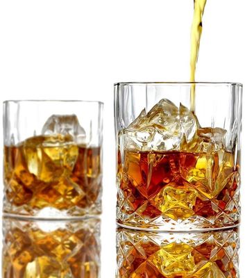 jakość Old Fashioned Lead Free Embossed 10 Oz Whiskey Glasses , Whiskey Tasting Glasses fabryka