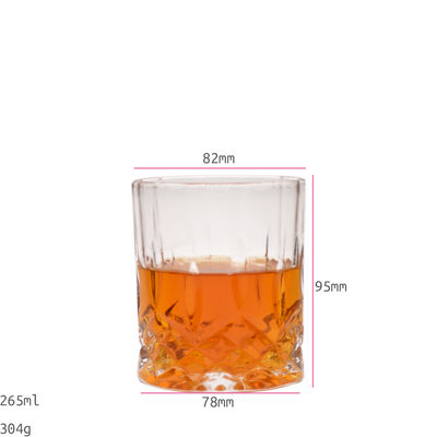 jakość Old Fashioned Lead Free Embossed 10 Oz Whiskey Glasses , Whiskey Tasting Glasses fabryka