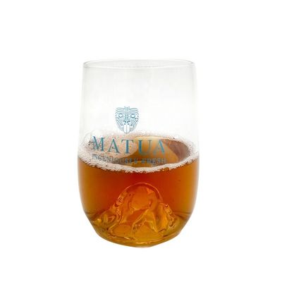 jakość 14 Oz Whiskey Glasses With Creative Ice Montain Bottom fabryka