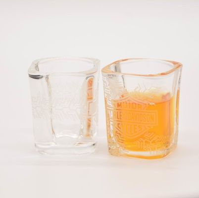 jakość Brands Logo Square Shot Glasses , Wedding Shot Glasses For Sprit Drinking fabryka
