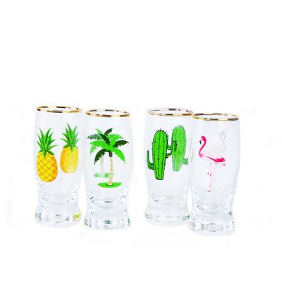 jakość Color Decal Printed Unique Shot Glasses fabryka