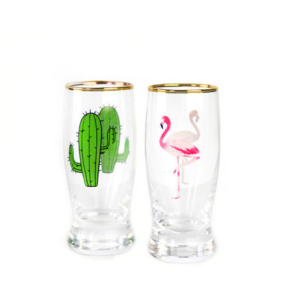 jakość Color Decal Printed Unique Shot Glasses fabryka