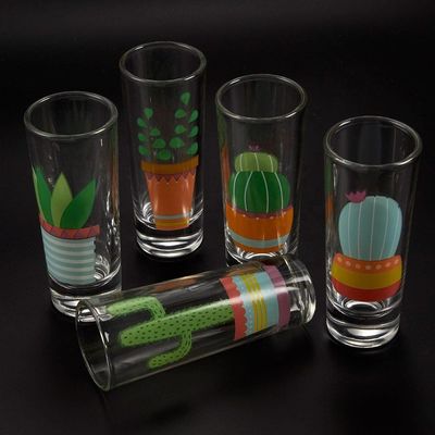 jakość Colorful Print Unique Shot Glasses For Tequila Fiesta fabryka