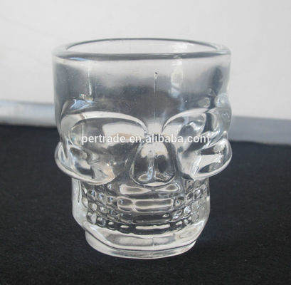 jakość Machine Made Embossed Skull 1.5 Oz Shot Glasses fabryka