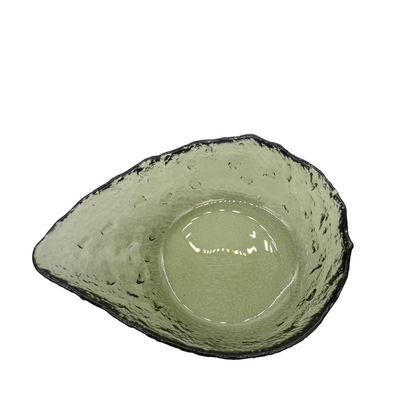 jakość Exquisite Creative Water Drop Shape Glass Charger Plates fabryka