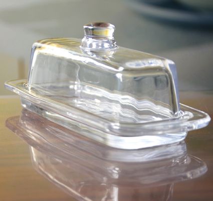 jakość Rectangle Cake Glass Charger Plates With Cover fabryka