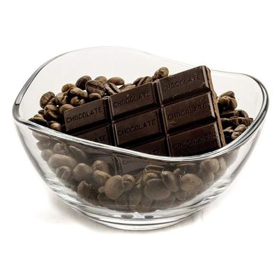 jakość Transparent Durable Wave Rim Glass Charger Plates , Fruit Salad Glass Bowl fabryka