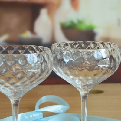 jakość Optical Pineapple Shape Giant Crystal Cocktail Glasses fabryka