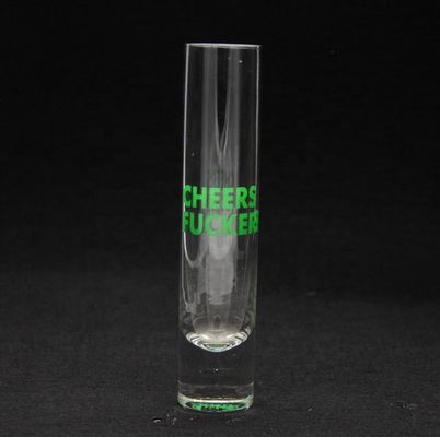 jakość Long Sparkling Crystal Cocktail Glasses With Color Decal fabryka