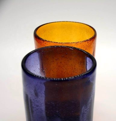 jakość Round Thicker Wall Mexican Bubble Crystal Cocktail Glasses fabryka