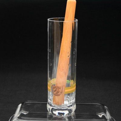 jakość 8" Cylinder Crystal Cocktail Glasses With Wood Pestle fabryka
