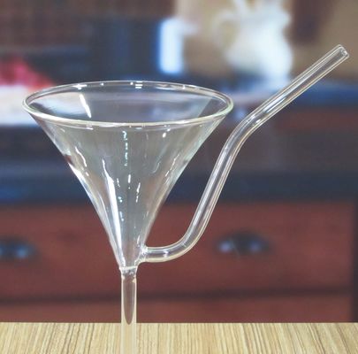 jakość Borosilicate Vintage Cocktail Glasses With Straw fabryka