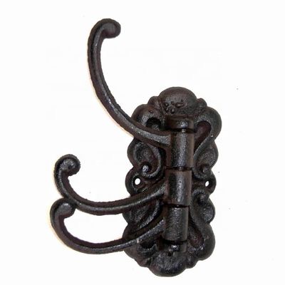 jakość Vintage Black Iron Hooks Cast Iron Crafts For Entryway fabryka