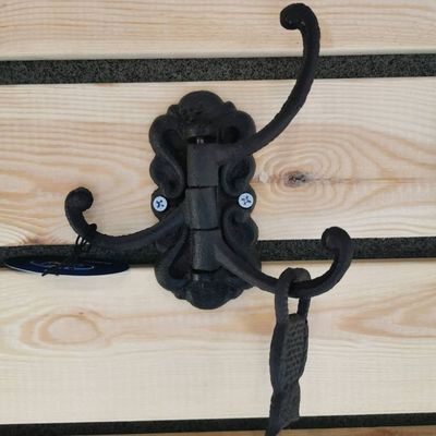 jakość Vintage Black Iron Hooks Cast Iron Crafts For Entryway fabryka