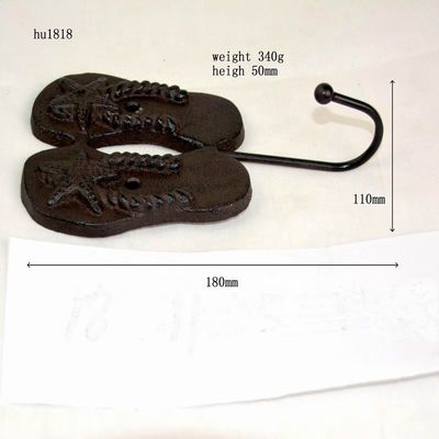 jakość Home Decoration Wrought Iron Coat Hooks Cast Iron Crafts fabryka
