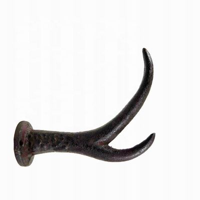 jakość Deer Antler Cast Iron Wall Hooks Cast Iron Crafts Rust fabryka